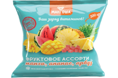 Смесь фруктов (манго, ананас, арбуз)
